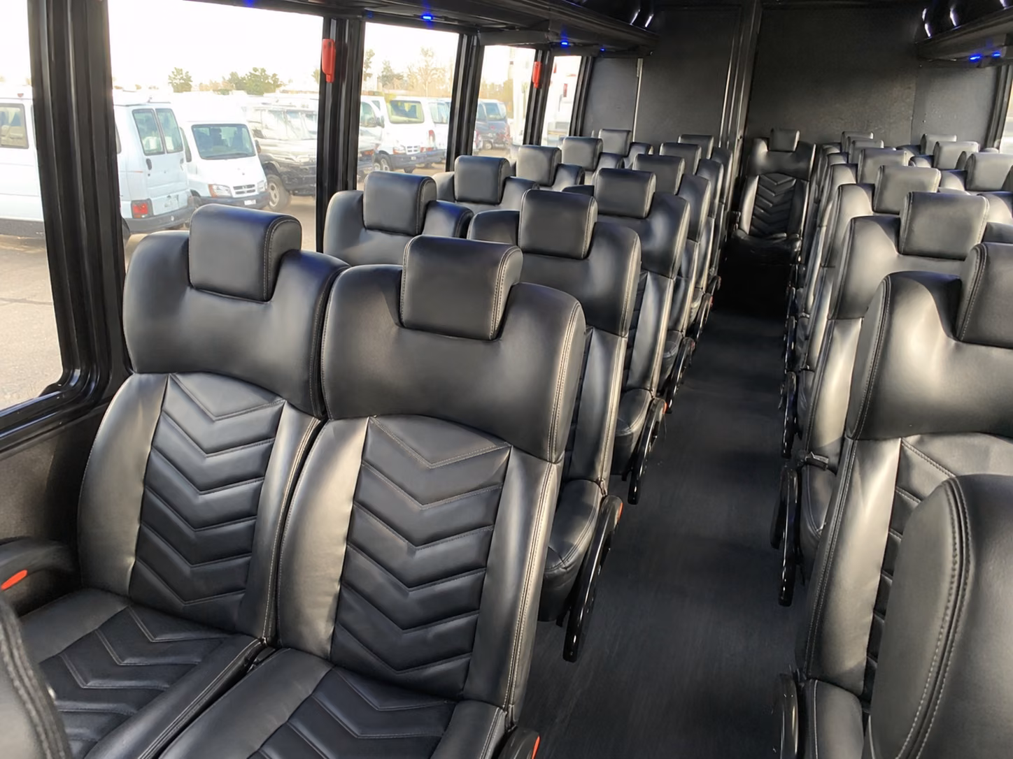 tracy 20 passenger minibus interior