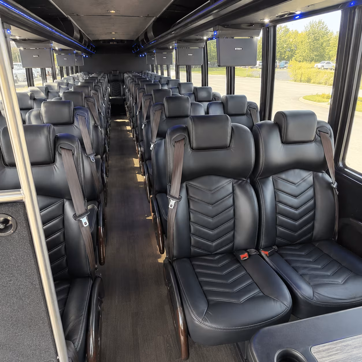 tracy 25 passenger minibus inside