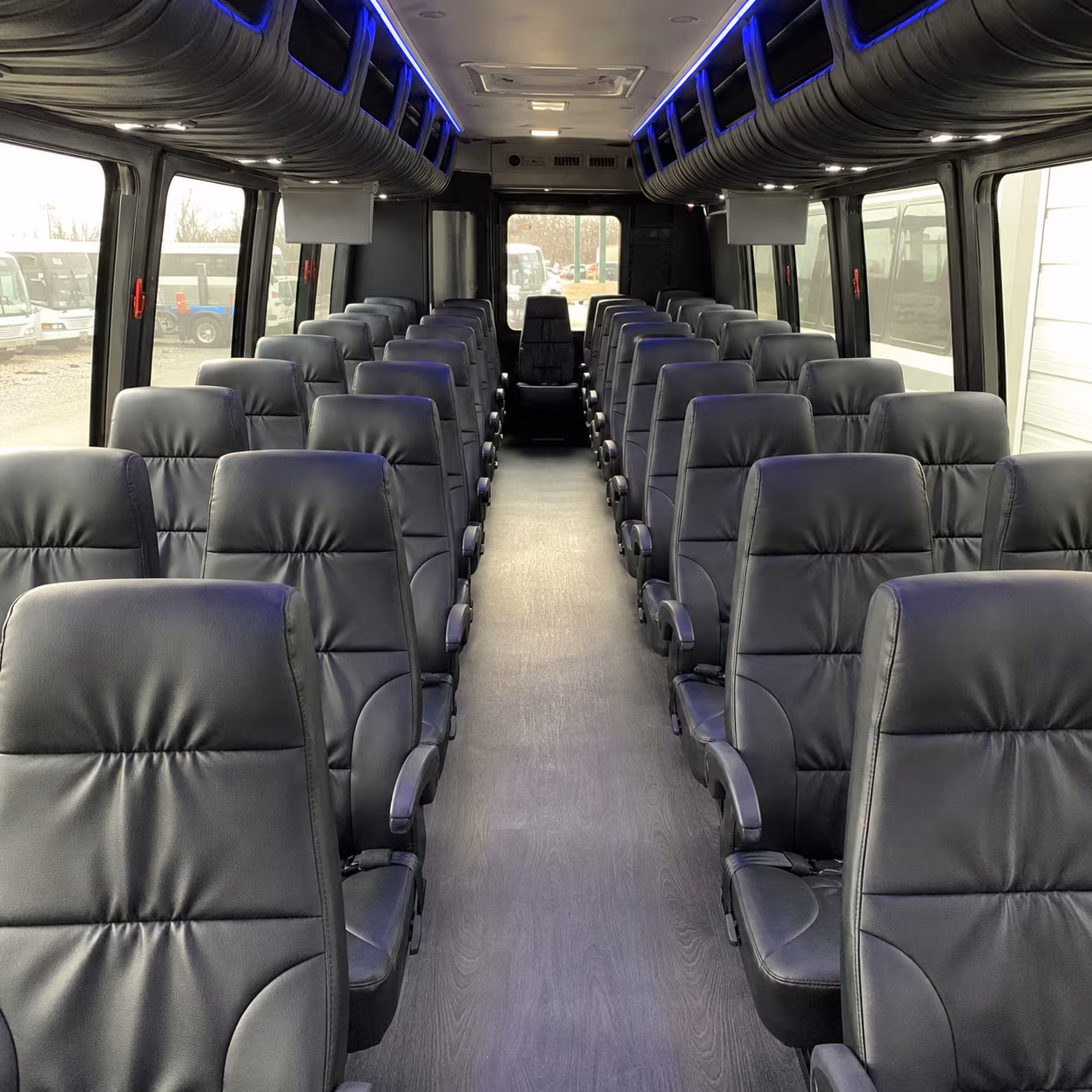 tracy 30 passenger minibus inside