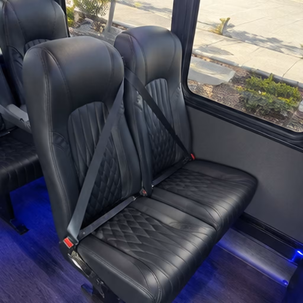 tracy 35 passenger minibus interior