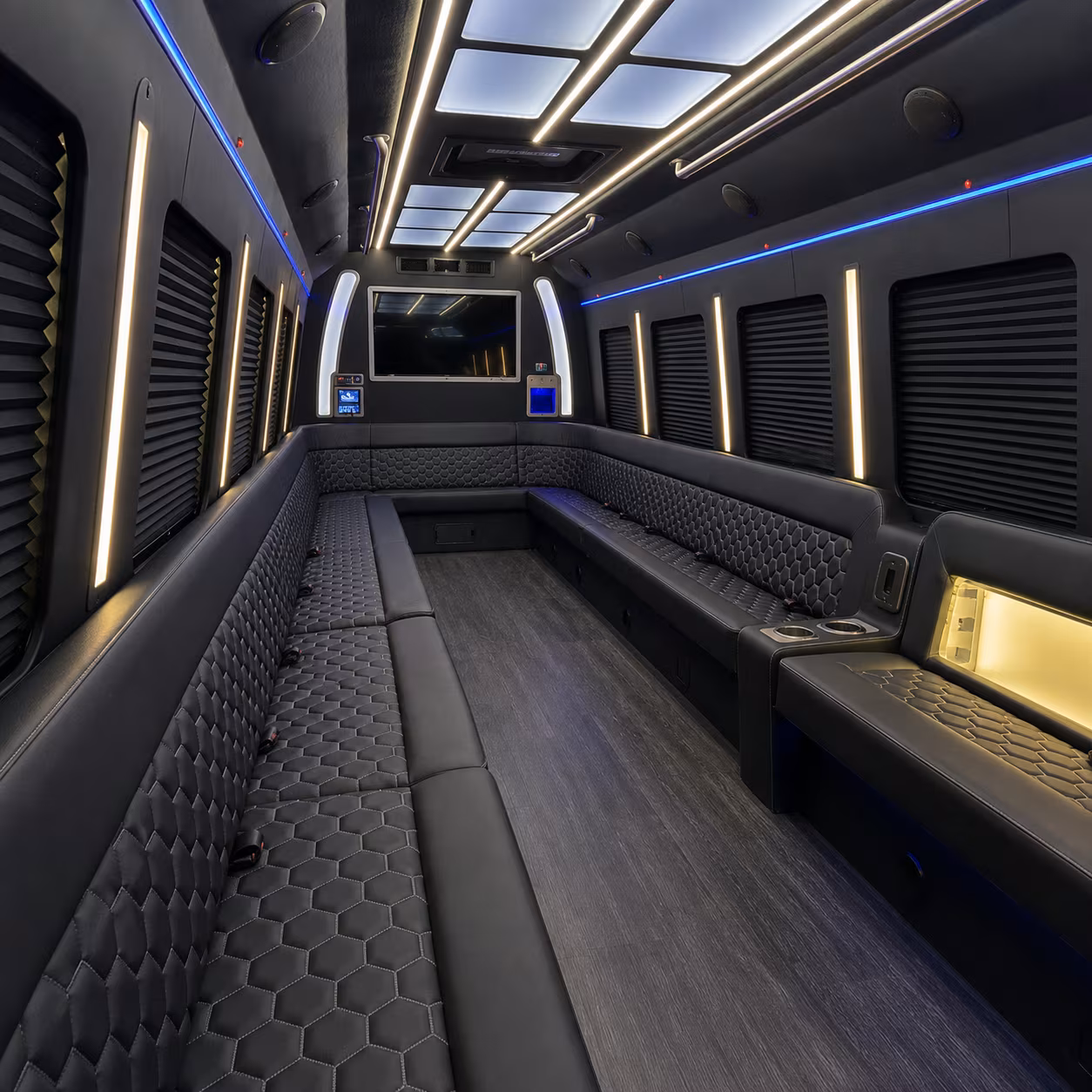 tracy party bus inside