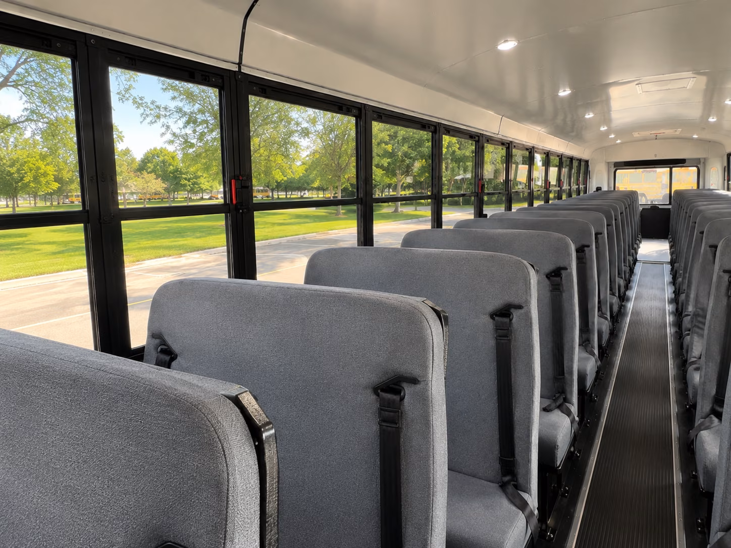 tracy school bus inside