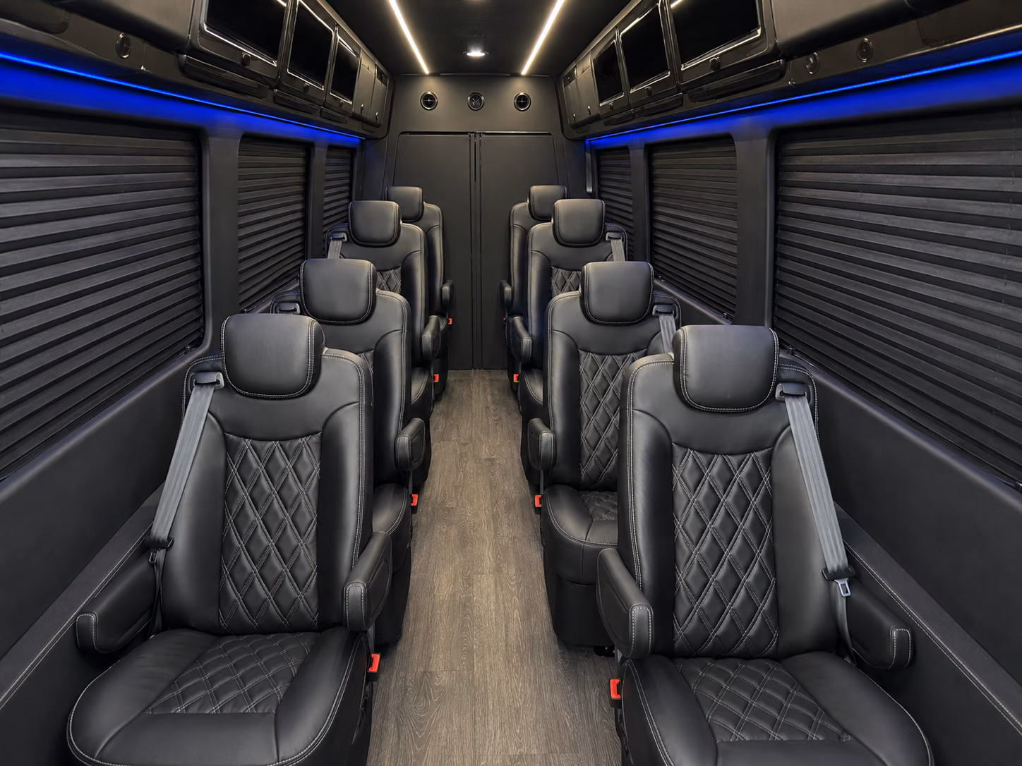tracy sprinter van with driver inside